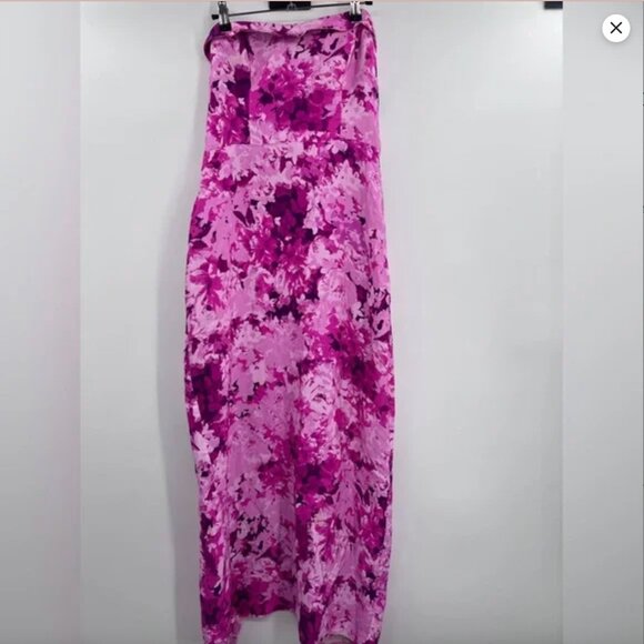 ML MONIQUE LHUILLIER Floral Faille Dress - Picture 4 of 6